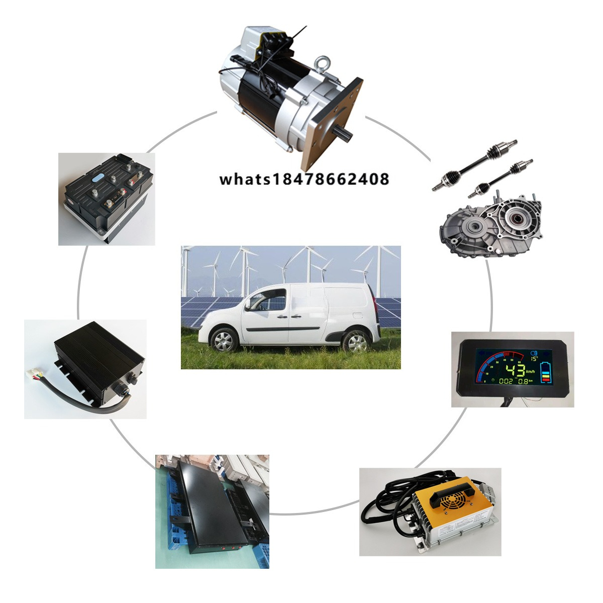 15kW Elektirikli Motor Car Ele - Ev Electric Motor Conversion Kit Car 评论和价格