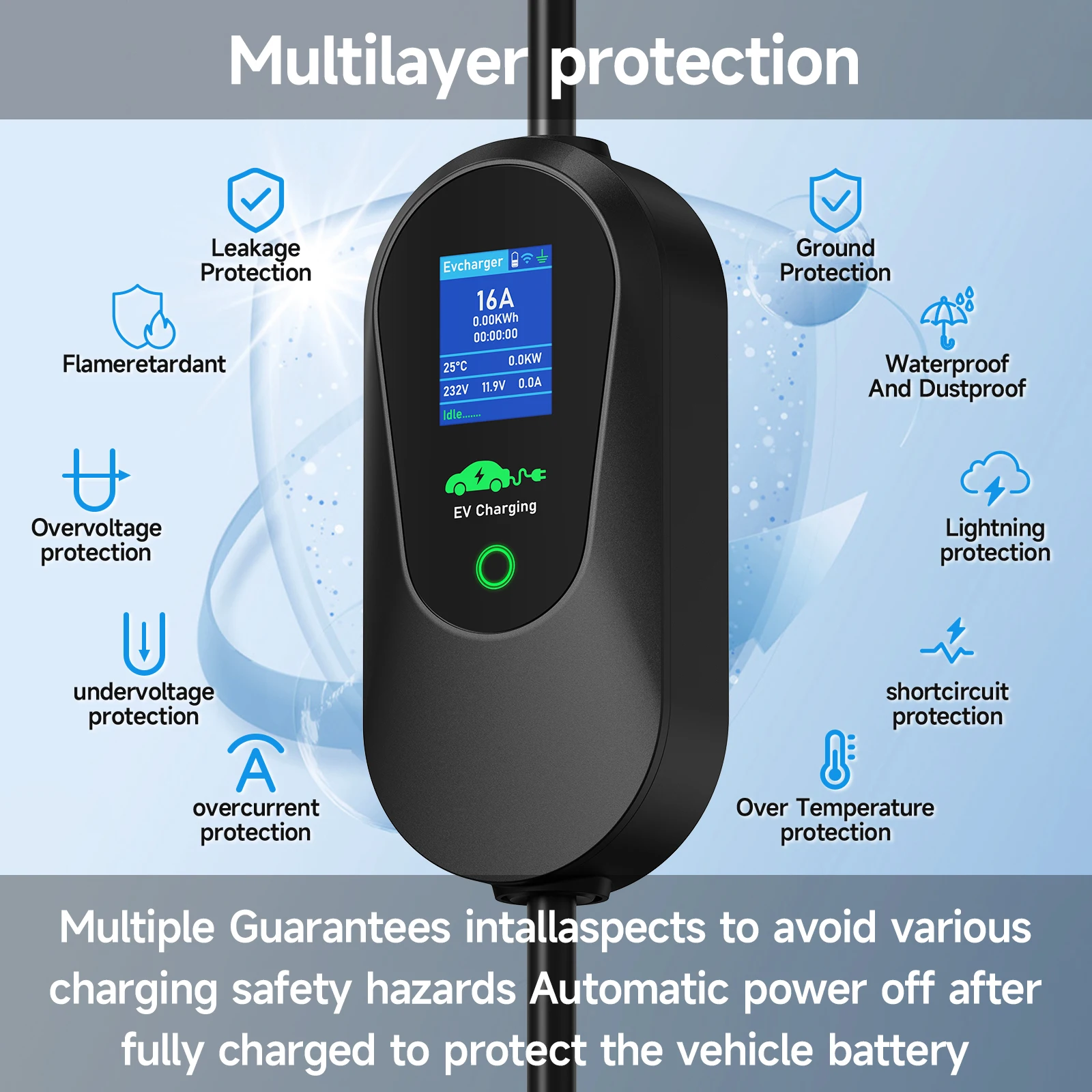 Puppyfc 3.6KW/7KW/11KW Portabl - Type 2 Portable Ev Charger 11Kw Cee 评论和价格